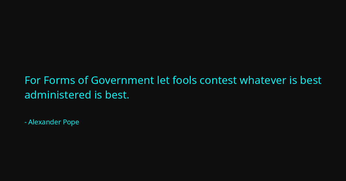 Quote by Alexander Pope