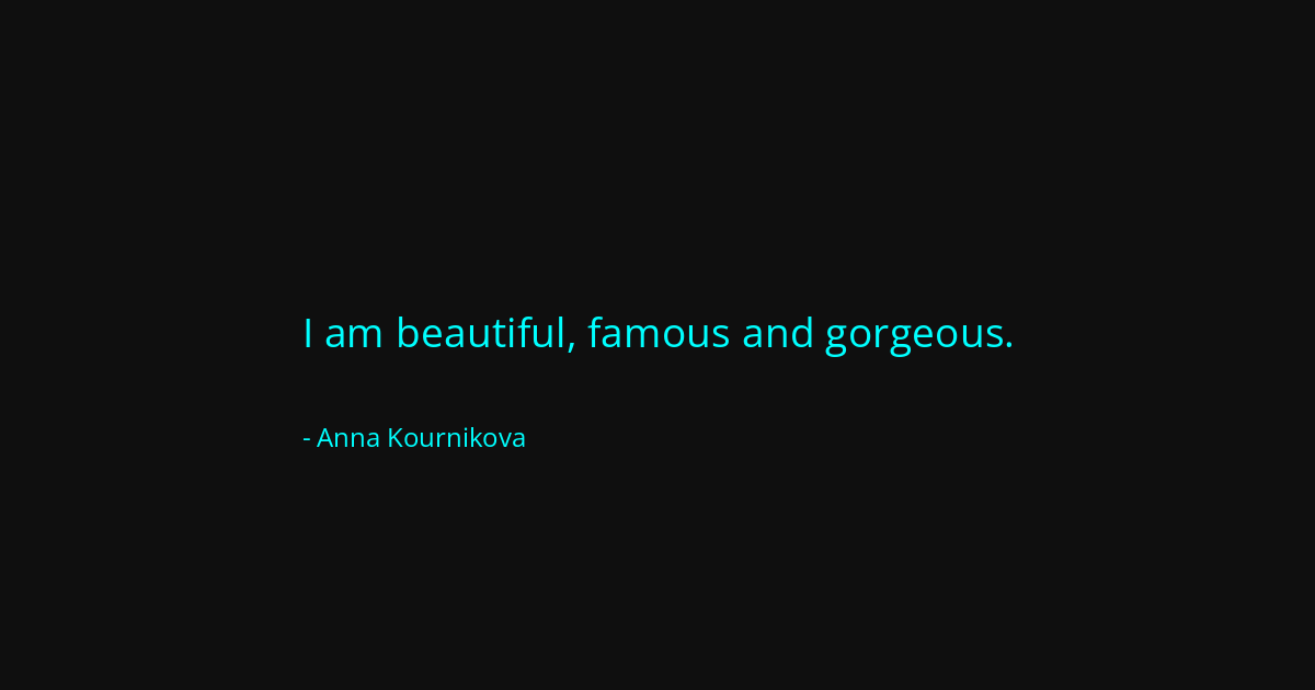 Quote by Anna Kournikova