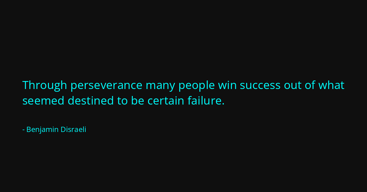 Quote by Benjamin Disraeli