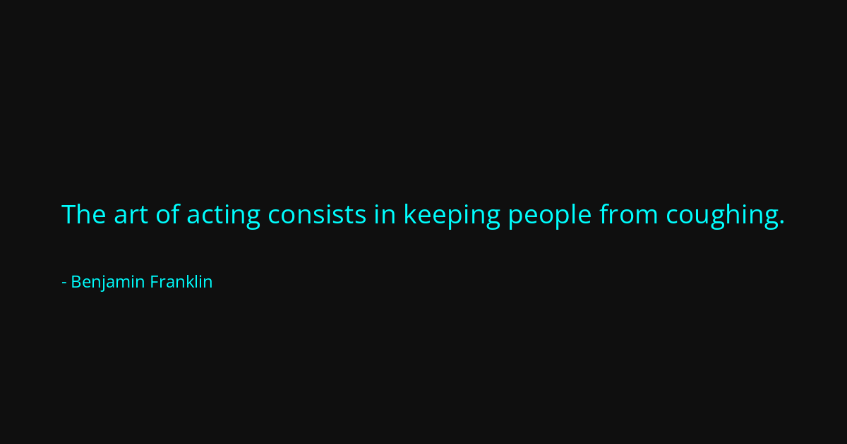 Quote by Benjamin Franklin