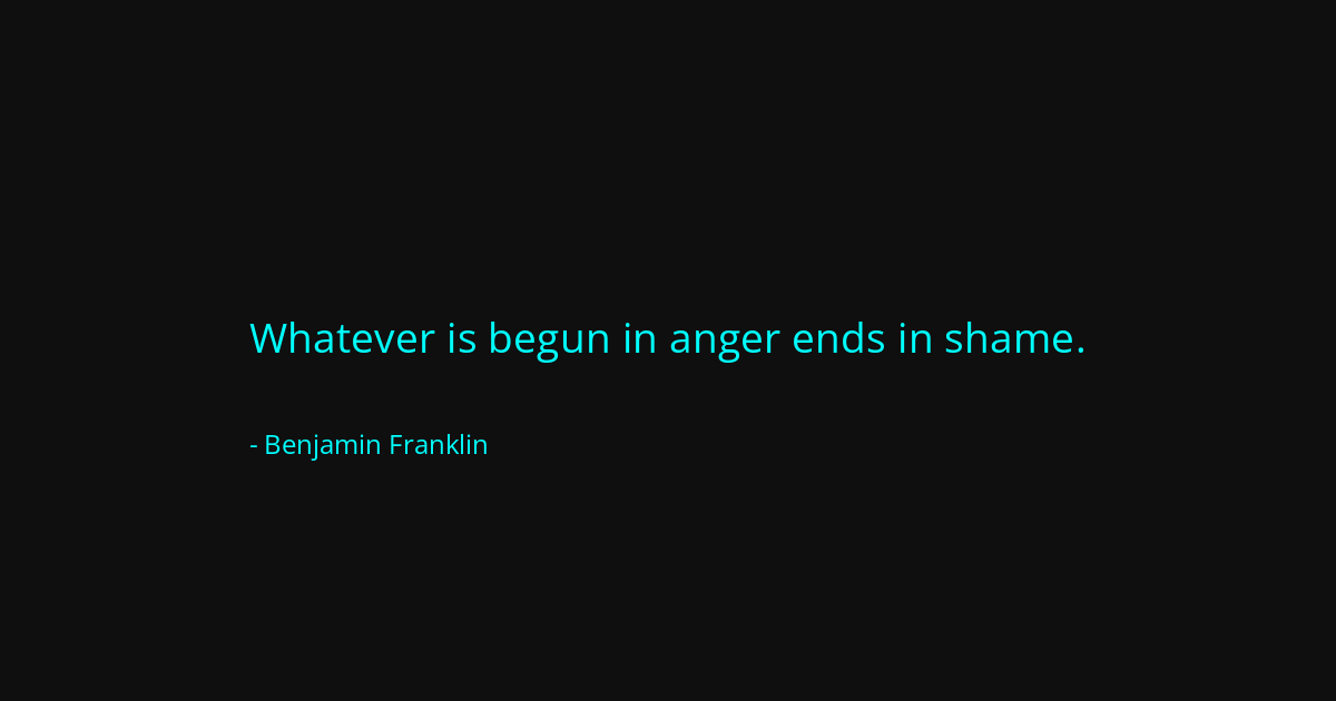 Quote by Benjamin Franklin