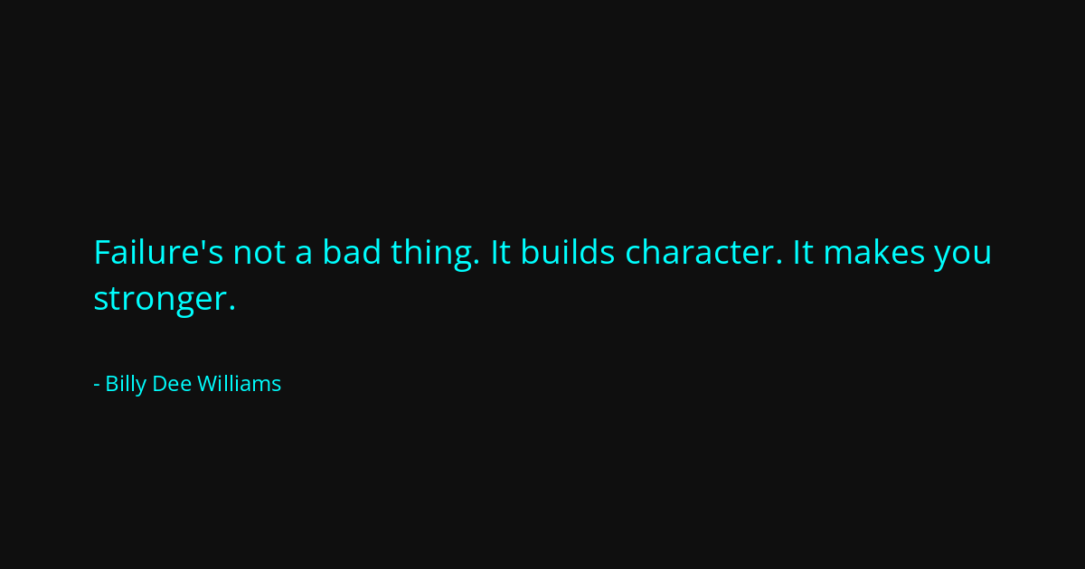 Quote by Billy Dee Williams