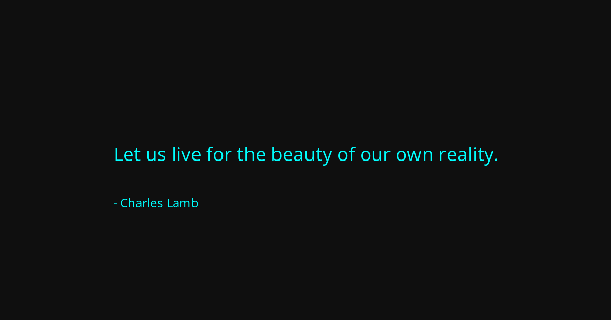 Quote by Charles Lamb
