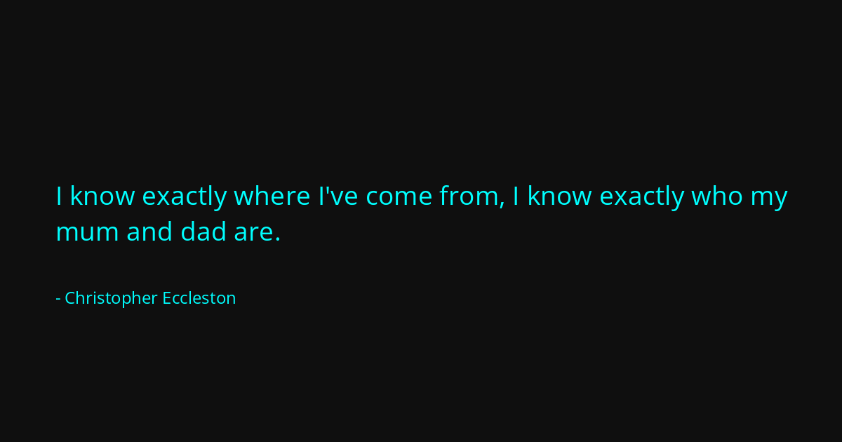 Quote by Christopher Eccleston