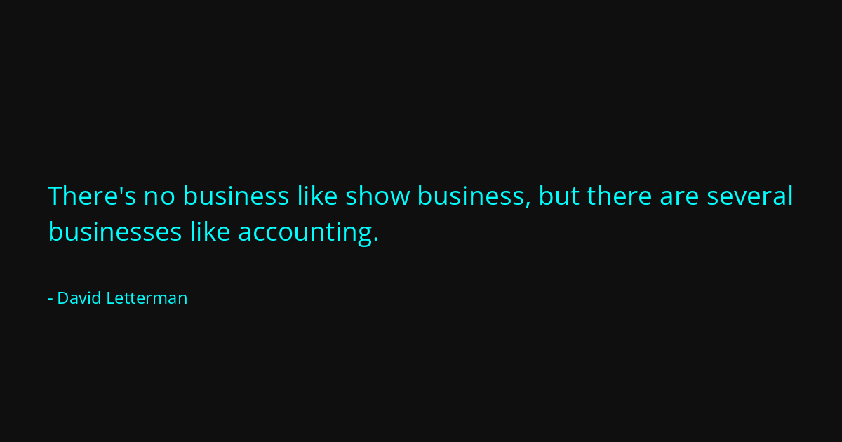 Quote by David Letterman