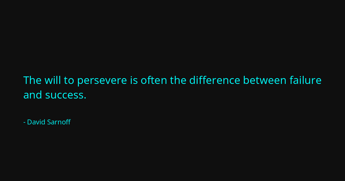 Quote by David Sarnoff