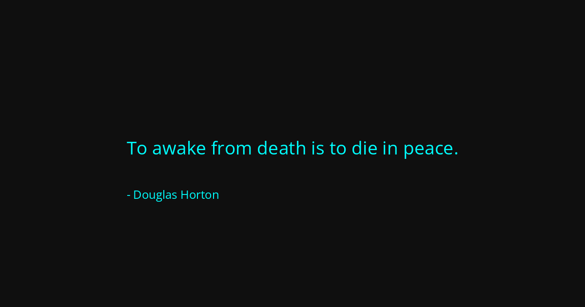 Quote by Douglas Horton