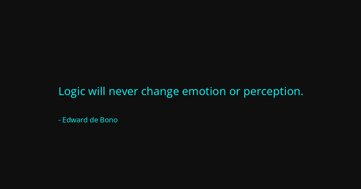 Quote by Edward de Bono