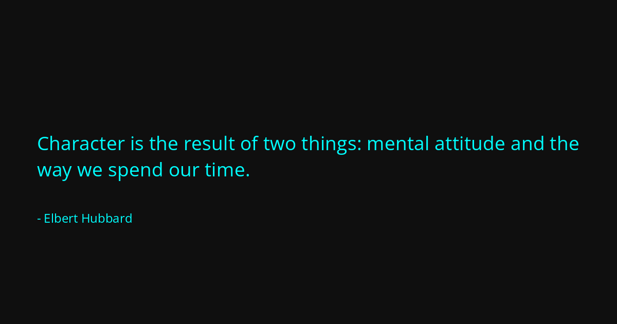 Quote by Elbert Hubbard