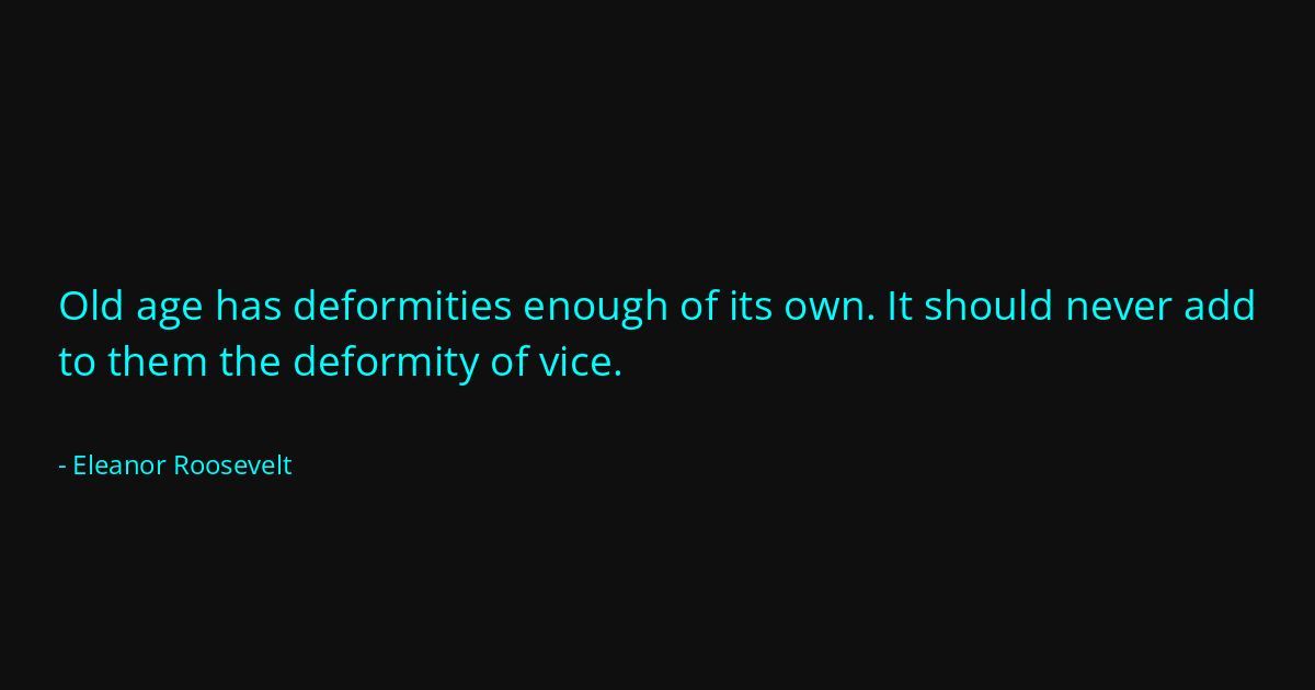 Quote by Eleanor Roosevelt