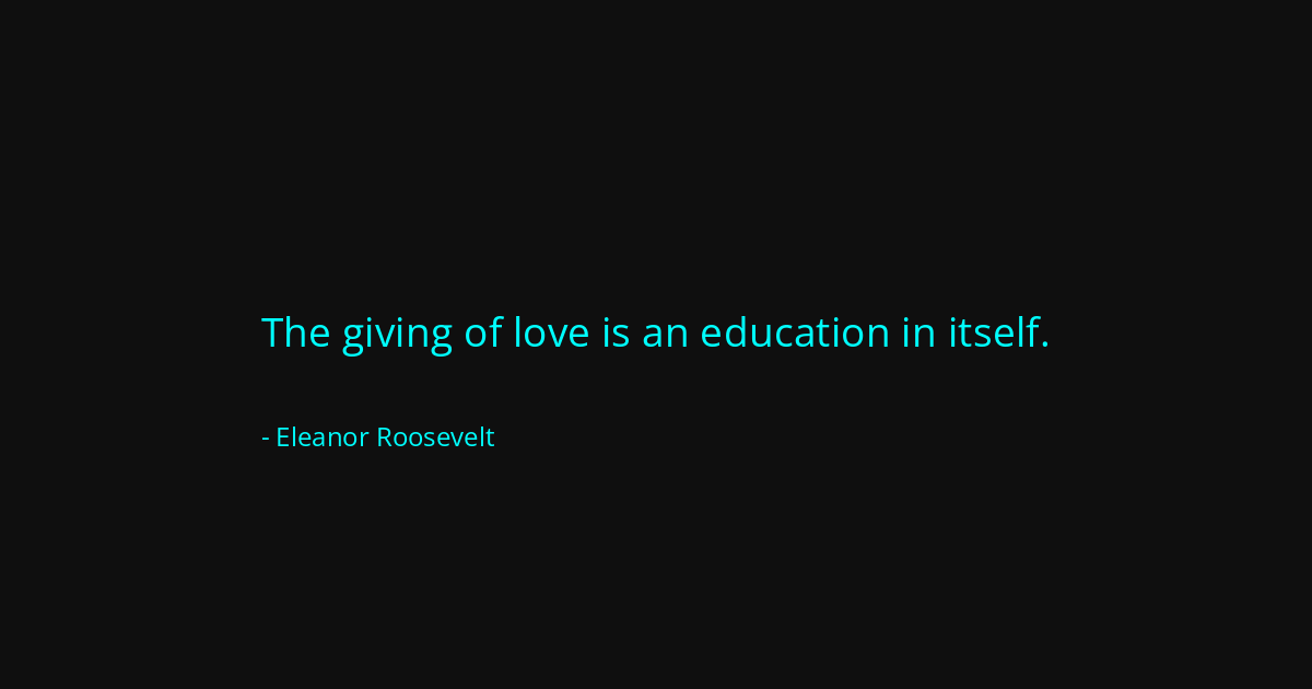 Quote by Eleanor Roosevelt