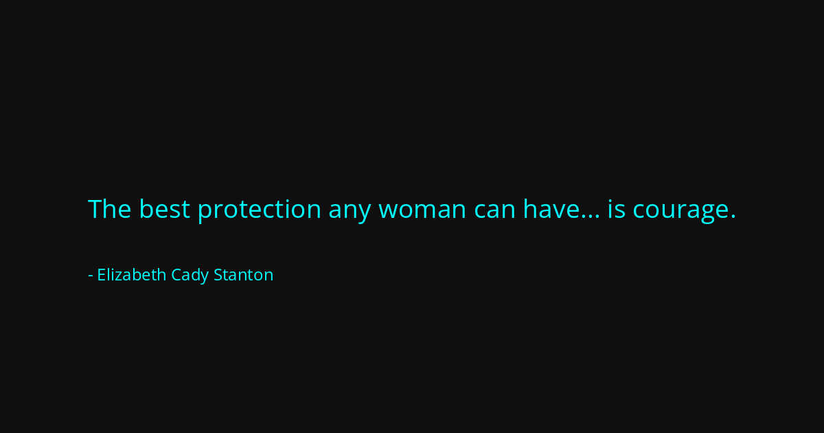 Quote by Elizabeth Cady Stanton