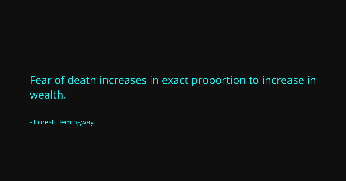 Quote by Ernest Hemingway