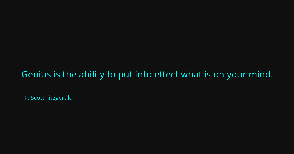 Quote by F. Scott Fitzgerald