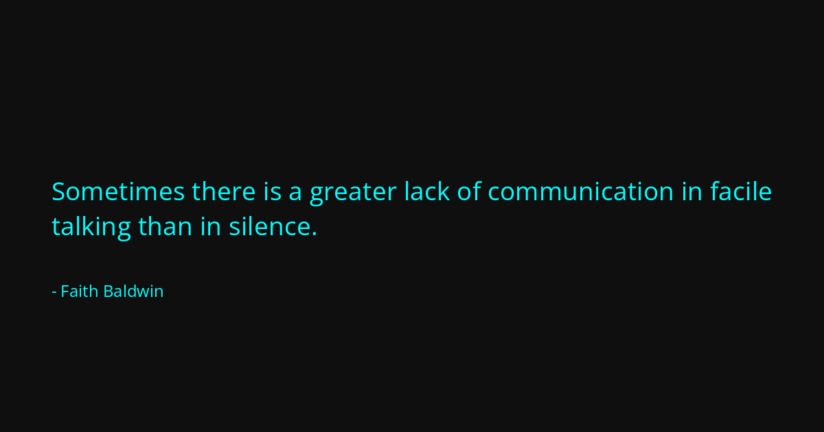 Quote by Faith Baldwin