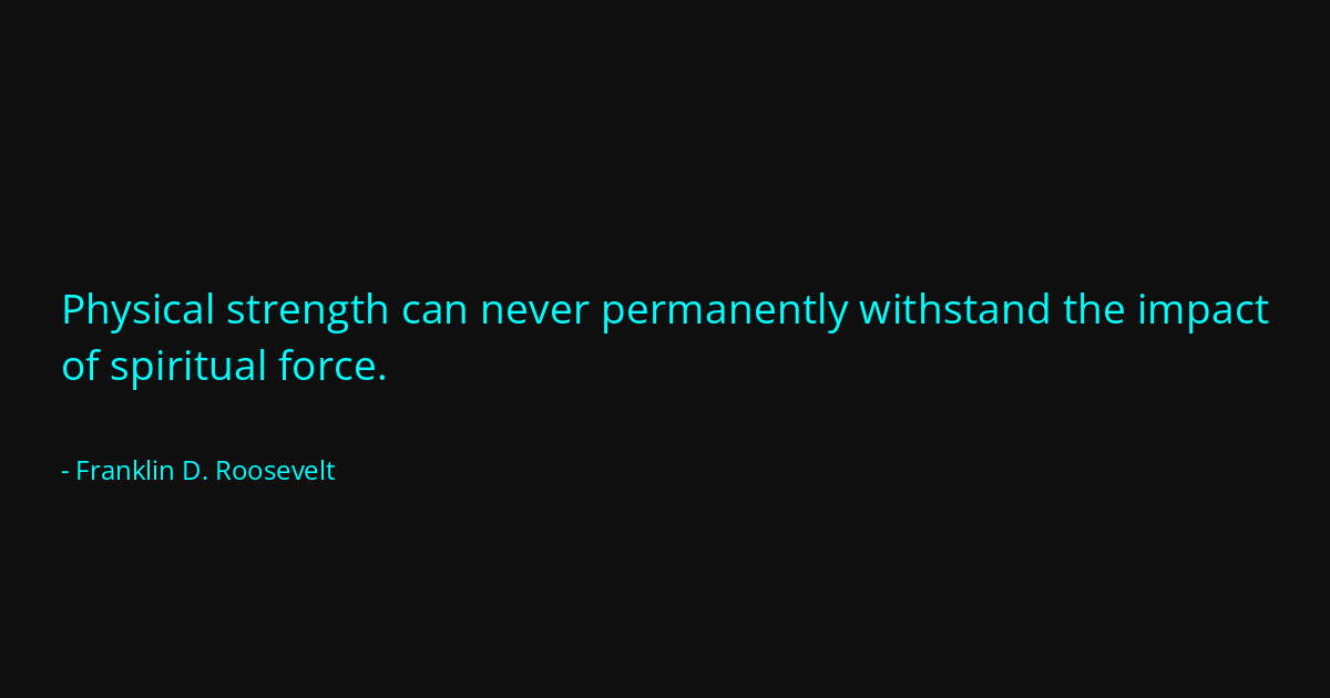 Quote by Franklin D. Roosevelt