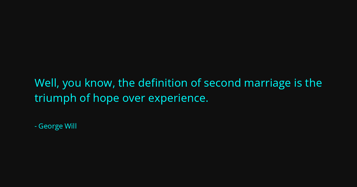 Quote by George Will