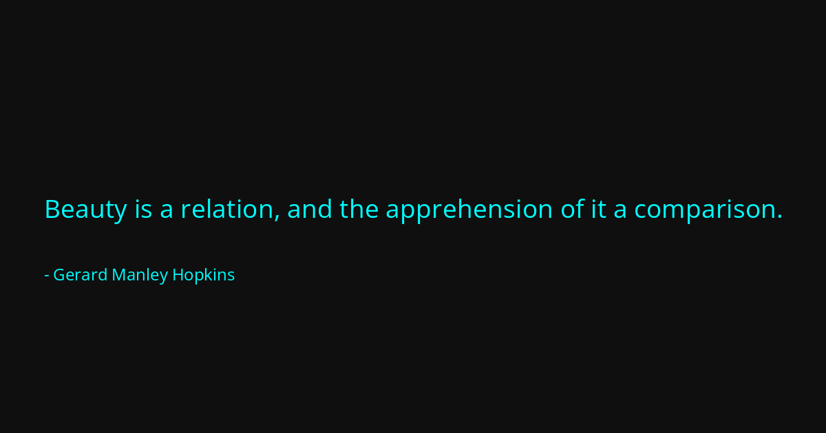 Quote by Gerard Manley Hopkins