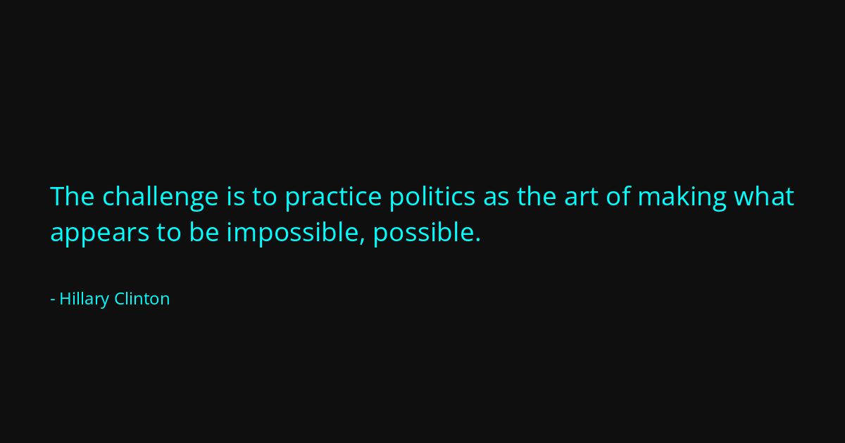 Quote by Hillary Clinton