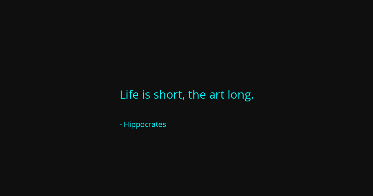 Quote by Hippocrates