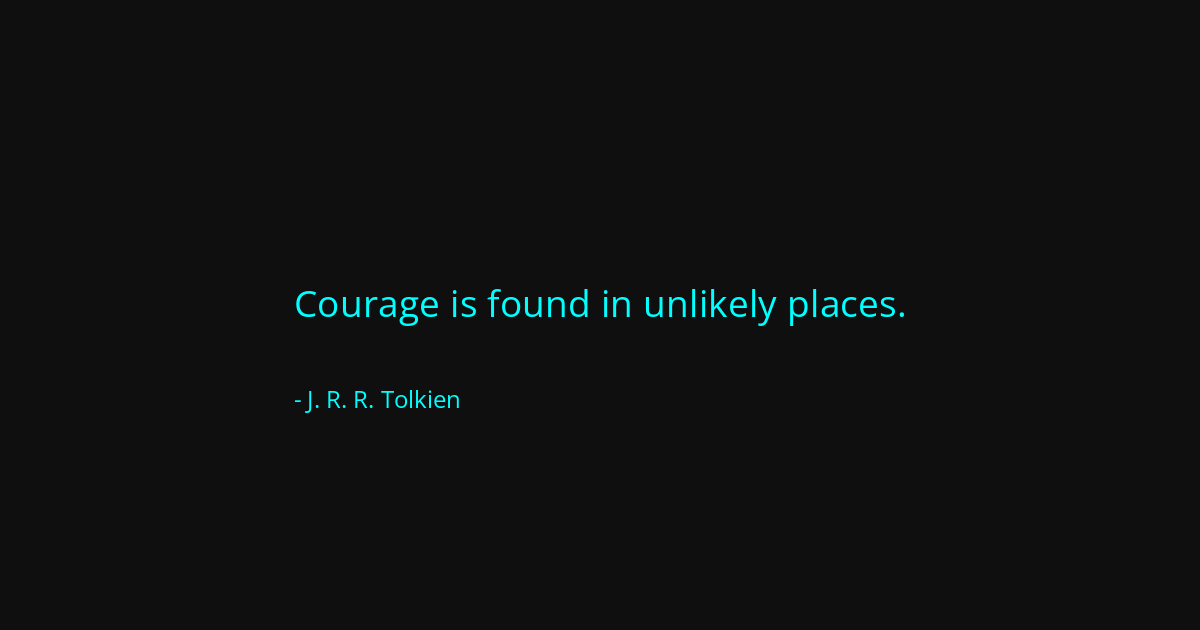 Quote by J. R. R. Tolkien