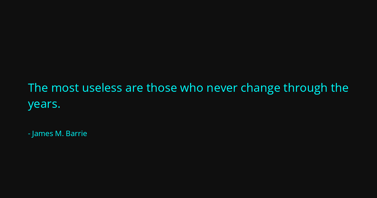 Quote by James M. Barrie