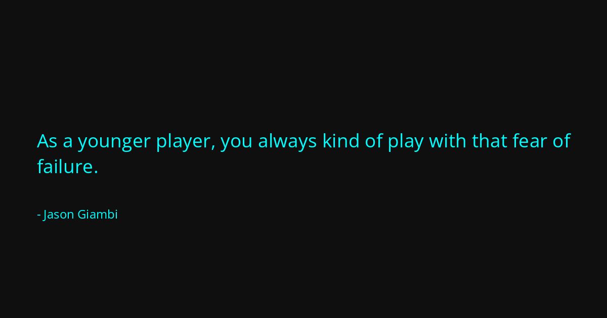 Quote by Jason Giambi