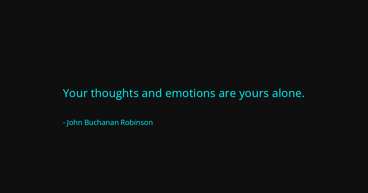 Quote by John Buchanan Robinson