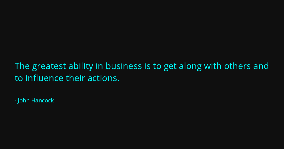 Quote by John Hancock