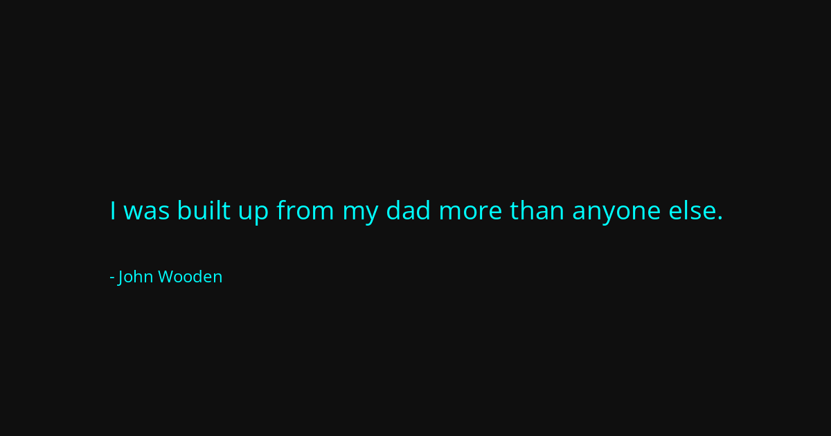 Quote by John Wooden
