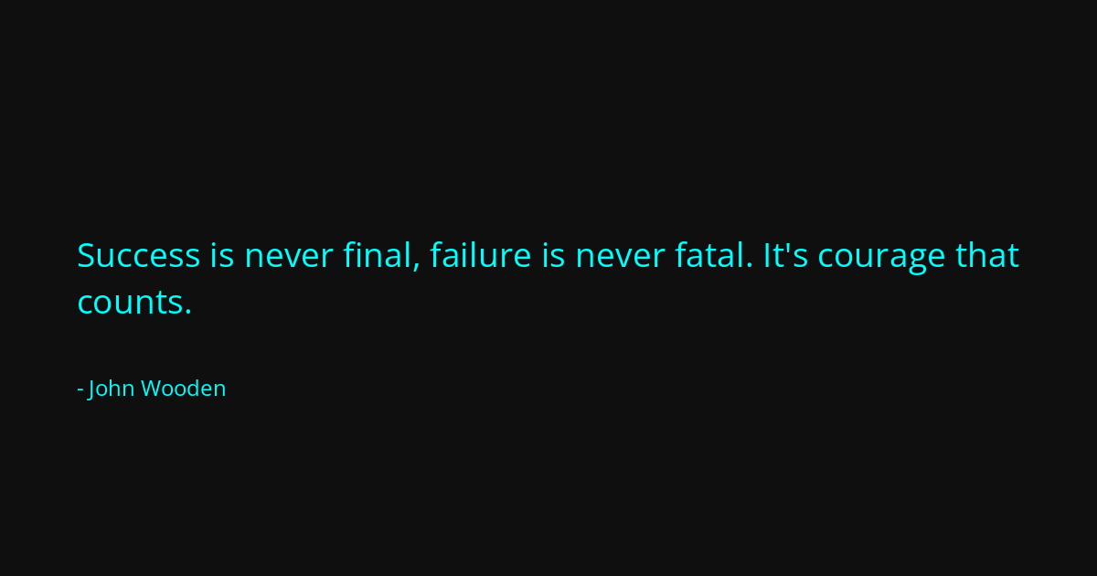 Quote by John Wooden