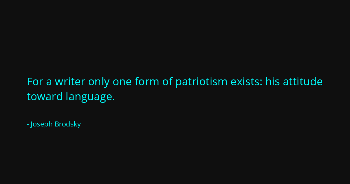 Quote by Joseph Brodsky