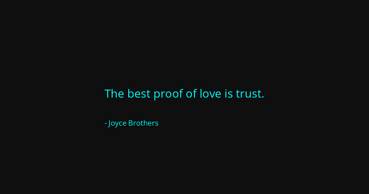 Quote by Joyce Brothers