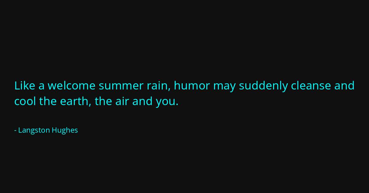 Quote by Langston Hughes