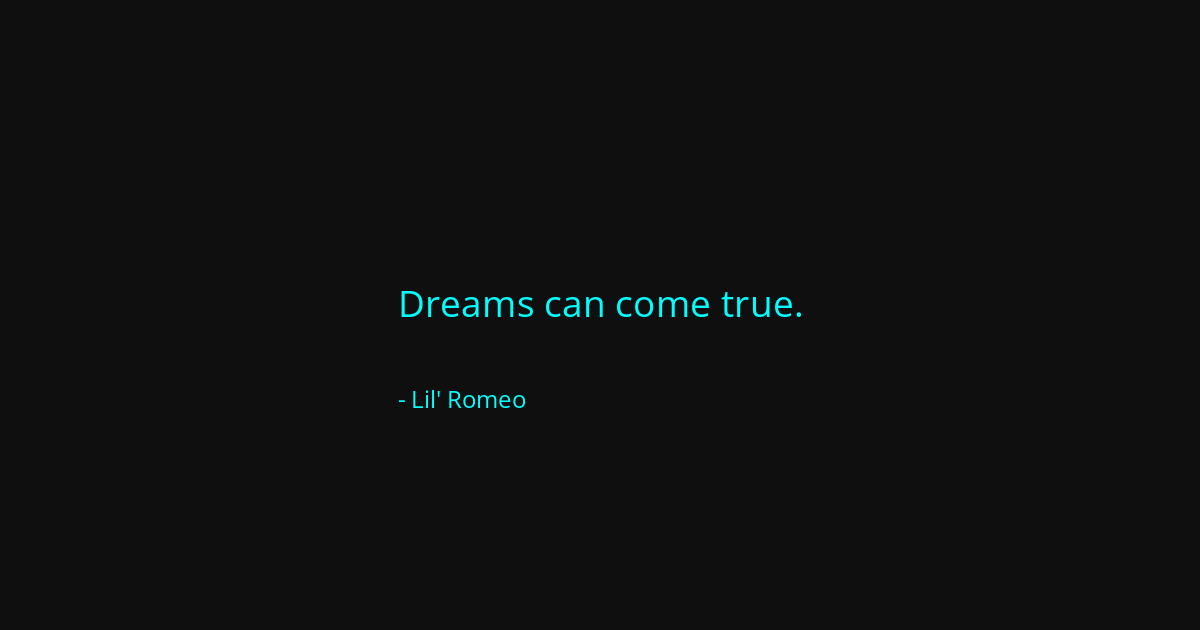 Quote by Lil' Romeo