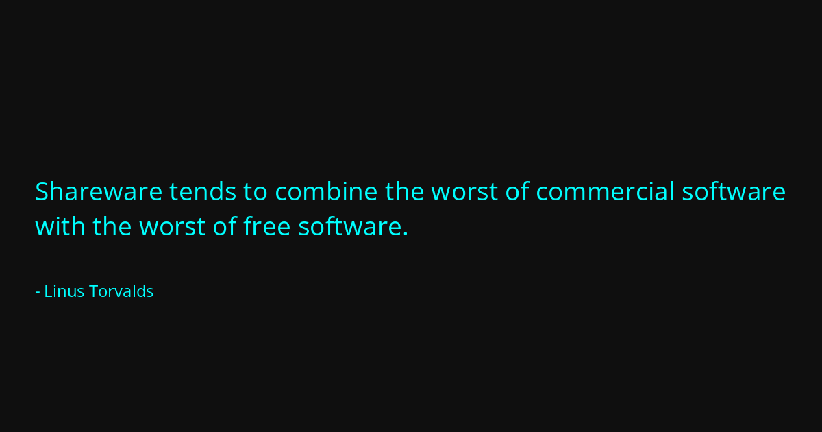 Quote by Linus Torvalds