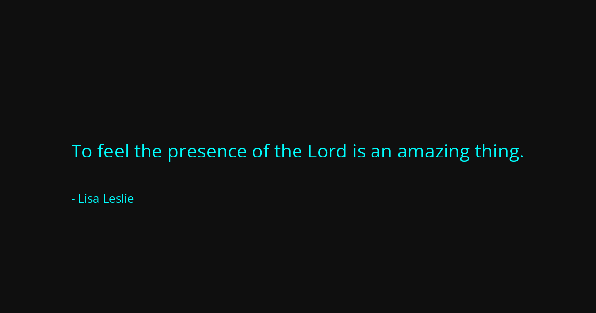 Quote by Lisa Leslie