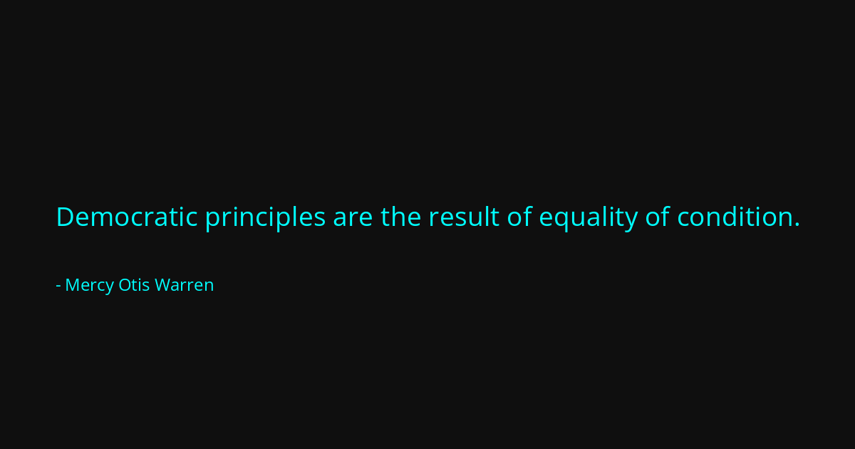 Quote by Mercy Otis Warren