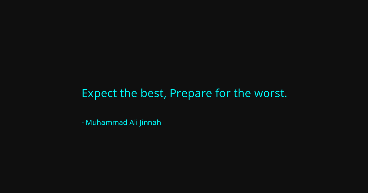 Quote by Muhammad Ali Jinnah