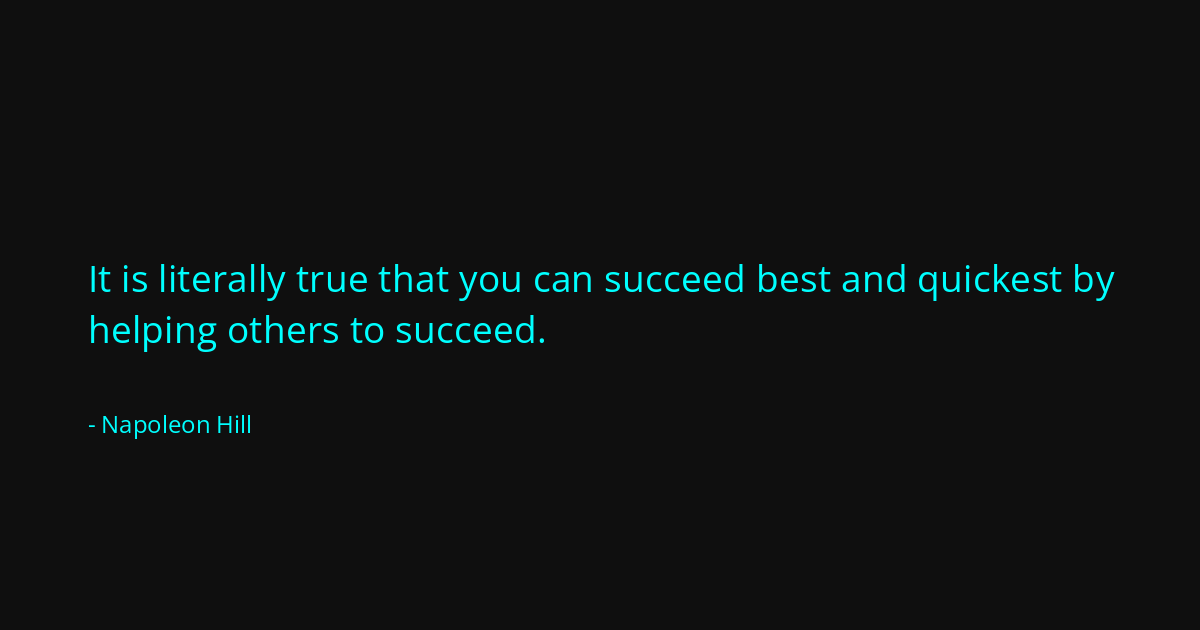 Quote by Napoleon Hill