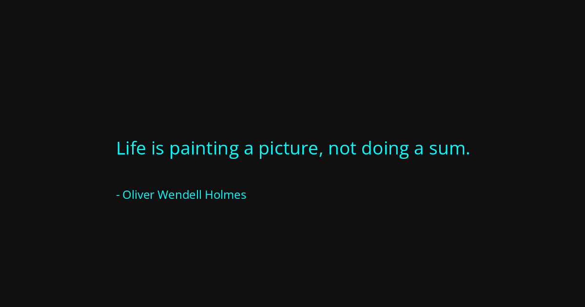 Quote by Oliver Wendell Holmes