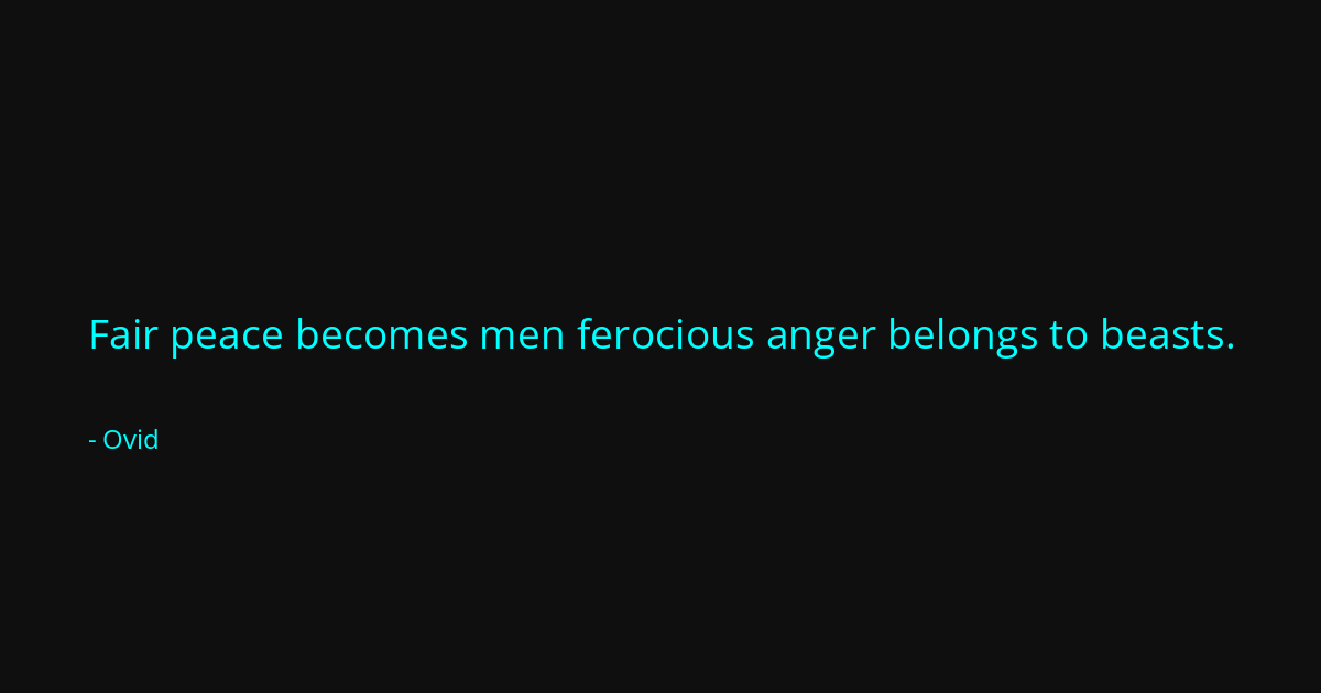 Quote by Ovid
