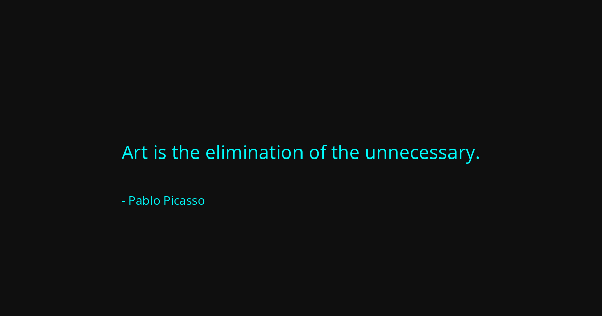 Quote by Pablo Picasso