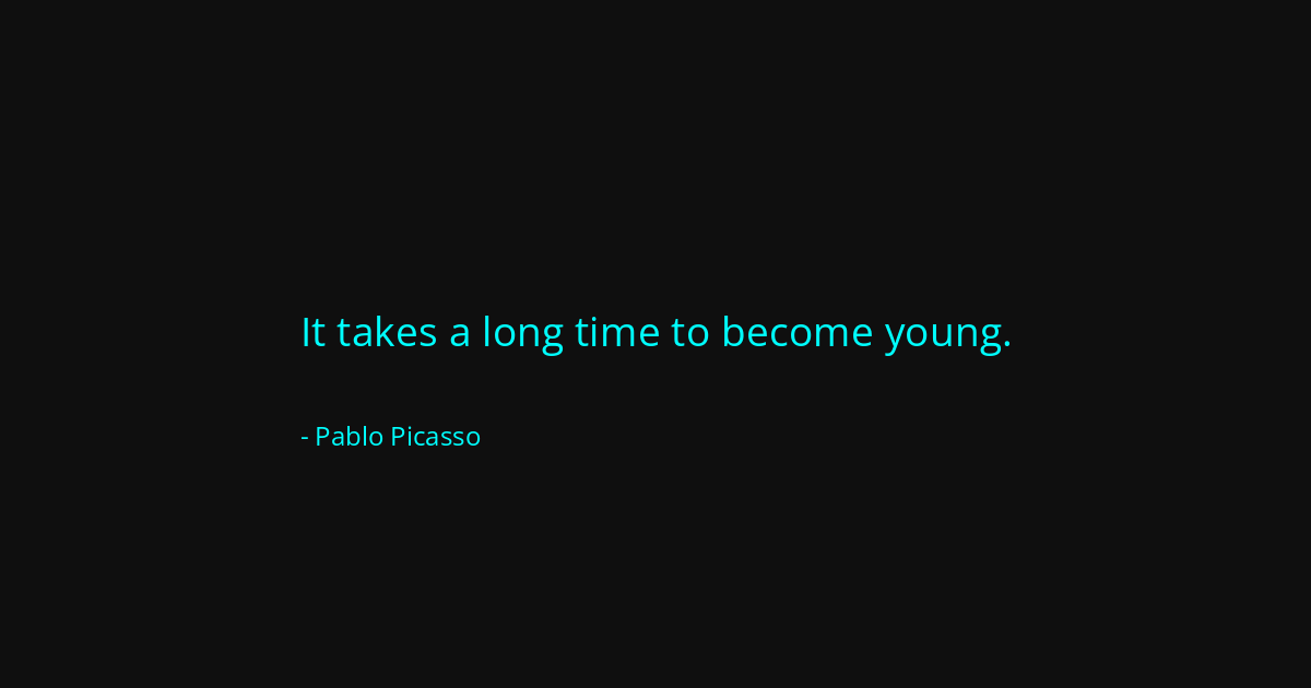 Quote by Pablo Picasso