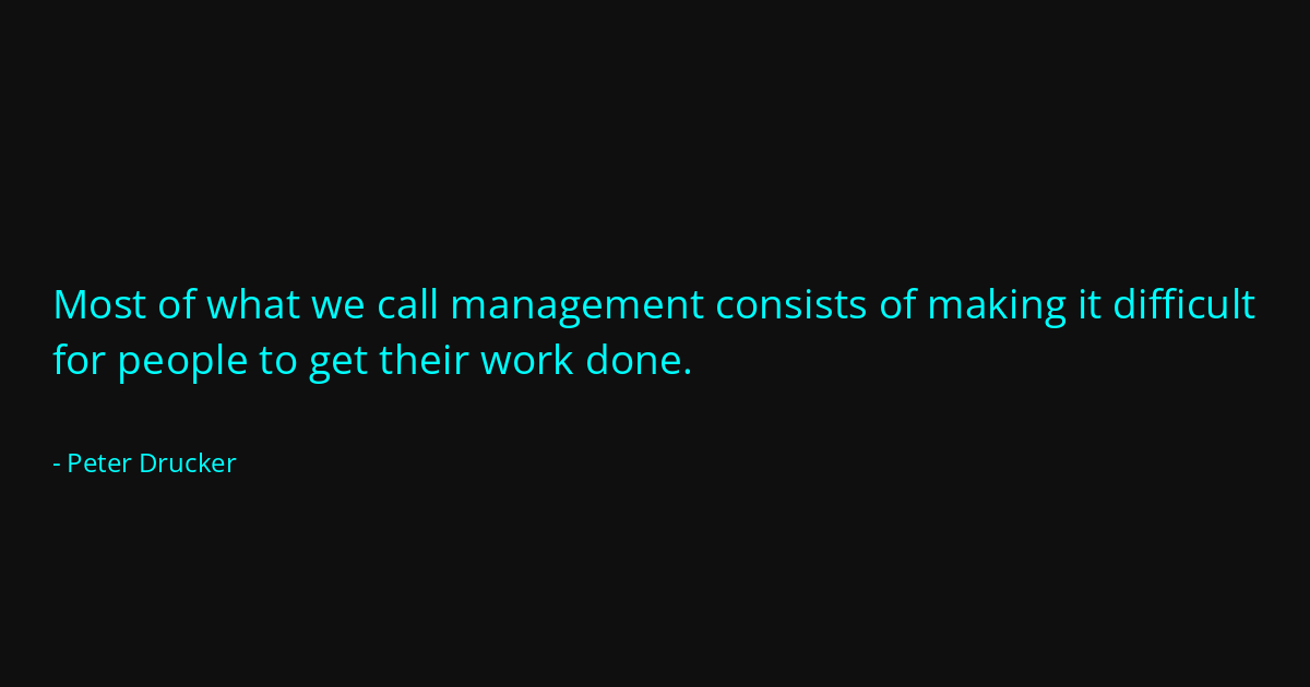 Quote by Peter Drucker