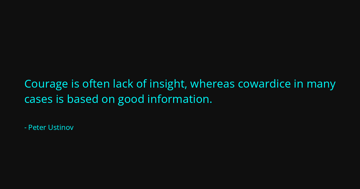 Quote by Peter Ustinov