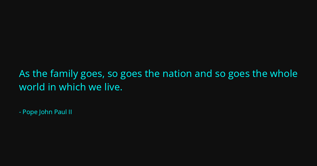 Quote by Pope John Paul II