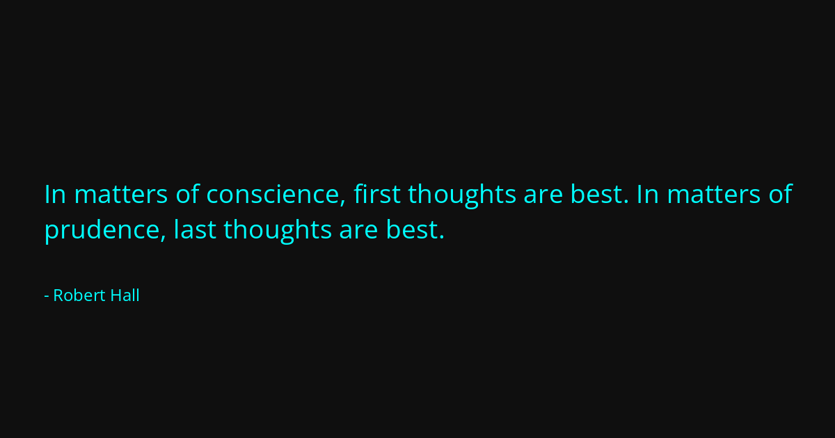 Quote by Robert Hall