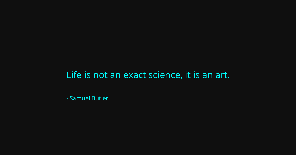 Quote by Samuel Butler