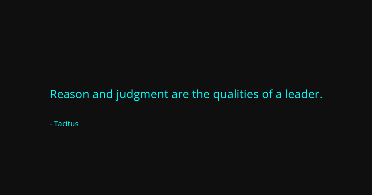 Quote by Tacitus